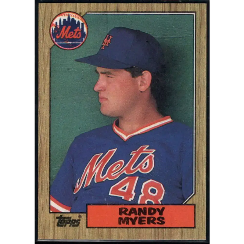 1987 Topps #213 Randy Myers EX Excellent RC Rookie New York Mets Baseball Card