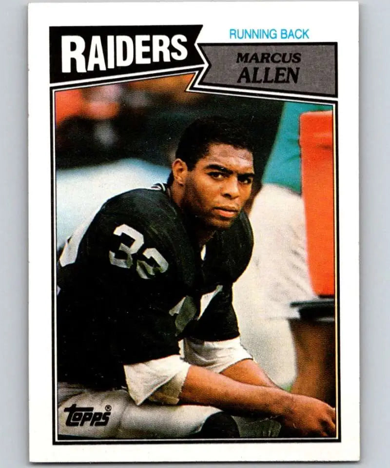1987 Topps #215 Marcus Allen EX Excellent Los Angeles Raiders Football Card - Football Card Single