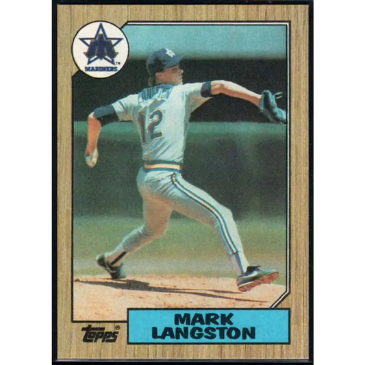 1987 Topps #215 Mark Langston EX Excellent Seattle Mariners Baseball Card