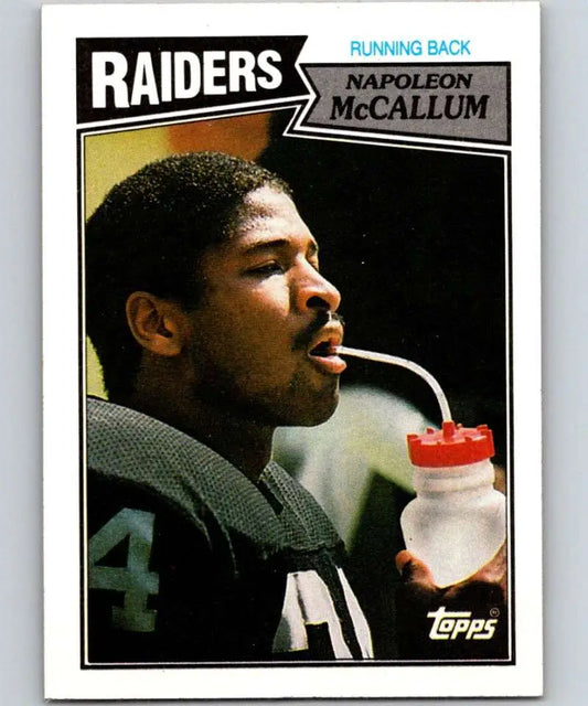 1987 Topps #216 Napoleon McCallum EX Excellent RC Rookie Los Angeles Raiders Football Card - Football Card Single