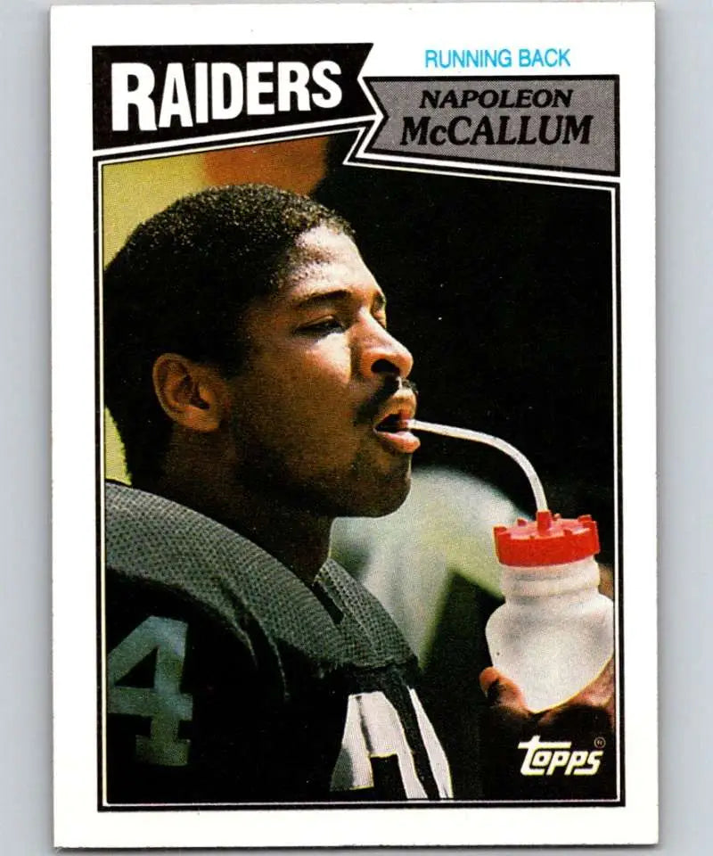 1987 Topps #216 Napoleon McCallum EX Excellent RC Rookie Los Angeles Raiders Football Card - Football Card Single