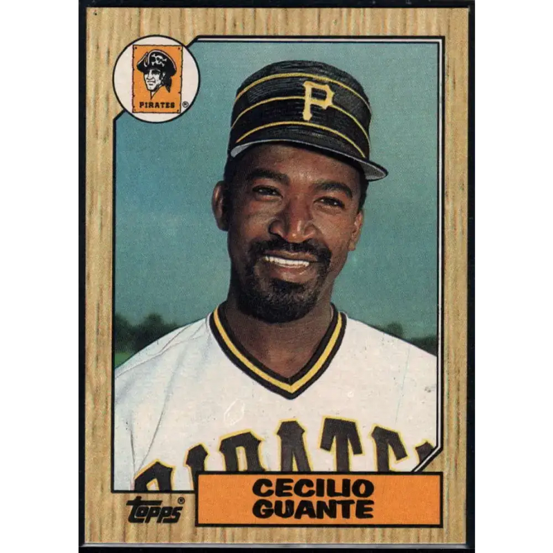 1987 Topps #219 Cecilio Guante EX Excellent Pittsburgh Pirates Baseball Card - Baseball Card Single