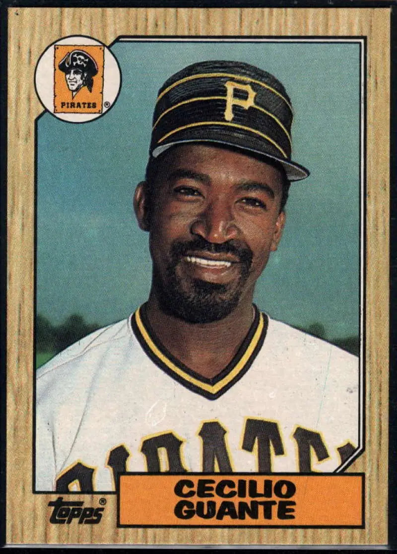 1987 Topps #219 Cecilio Guante EX Excellent Pittsburgh Pirates Baseball Card - Baseball Card Single
