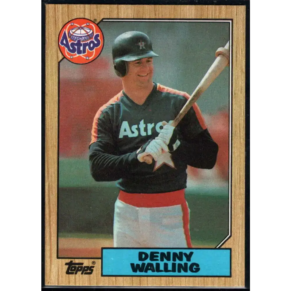 1987 Topps #222 Denny Walling EX Excellent Houston Astros Baseball Card - Baseball Card Single
