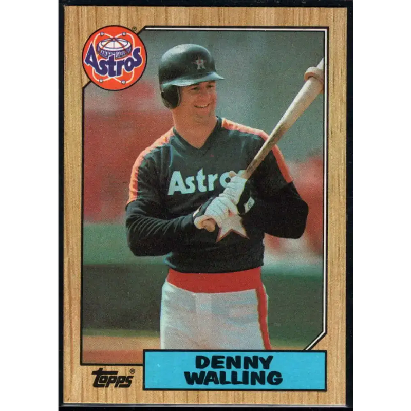1987 Topps #222 Denny Walling EX Excellent Houston Astros Baseball Card - Baseball Card Single