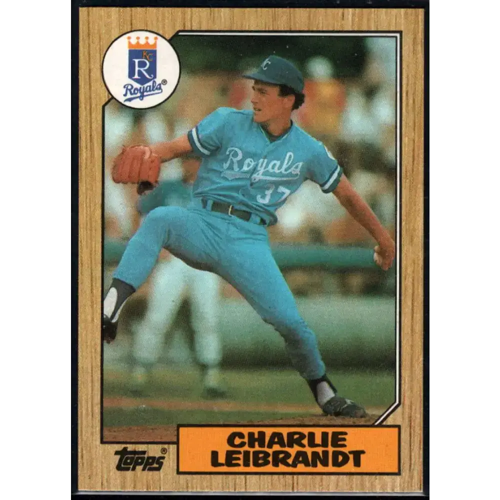 1987 Topps #223 Charlie Leibrandt EX Excellent Kansas City Royals Baseball Card - Baseball Card Single