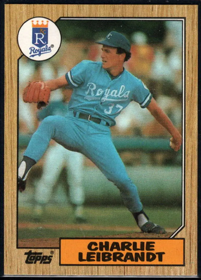 1987 Topps #223 Charlie Leibrandt EX Excellent Kansas City Royals Baseball Card - Baseball Card Single