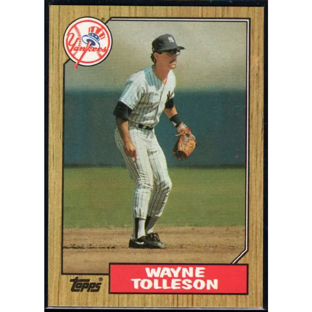 1987 Topps #224 Wayne Tolleson EX Excellent New York Yankees Baseball Card - Baseball Card Single