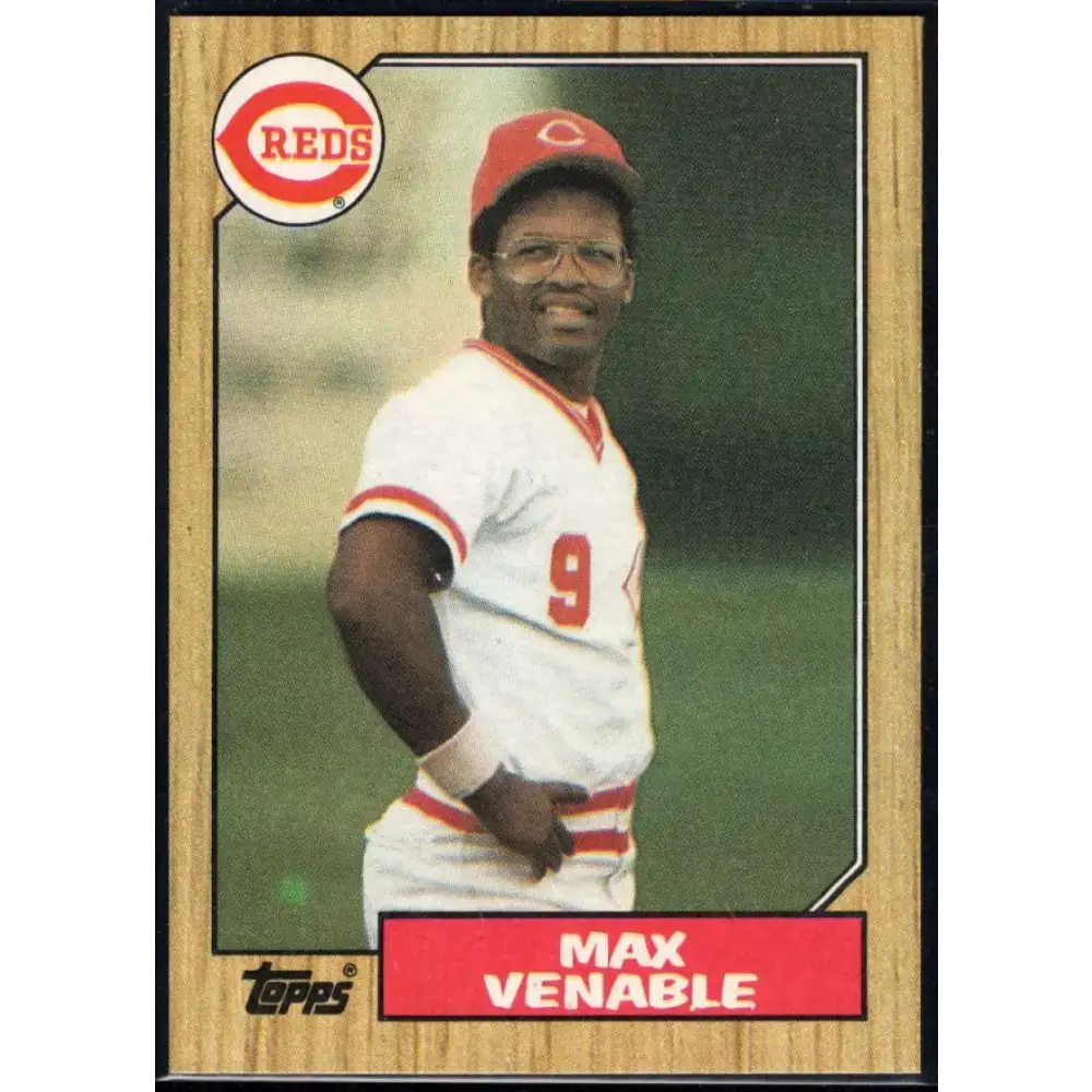 1987 Topps #226 Max Venable EX Excellent Cincinnati Reds Baseball Card - Baseball Card Single