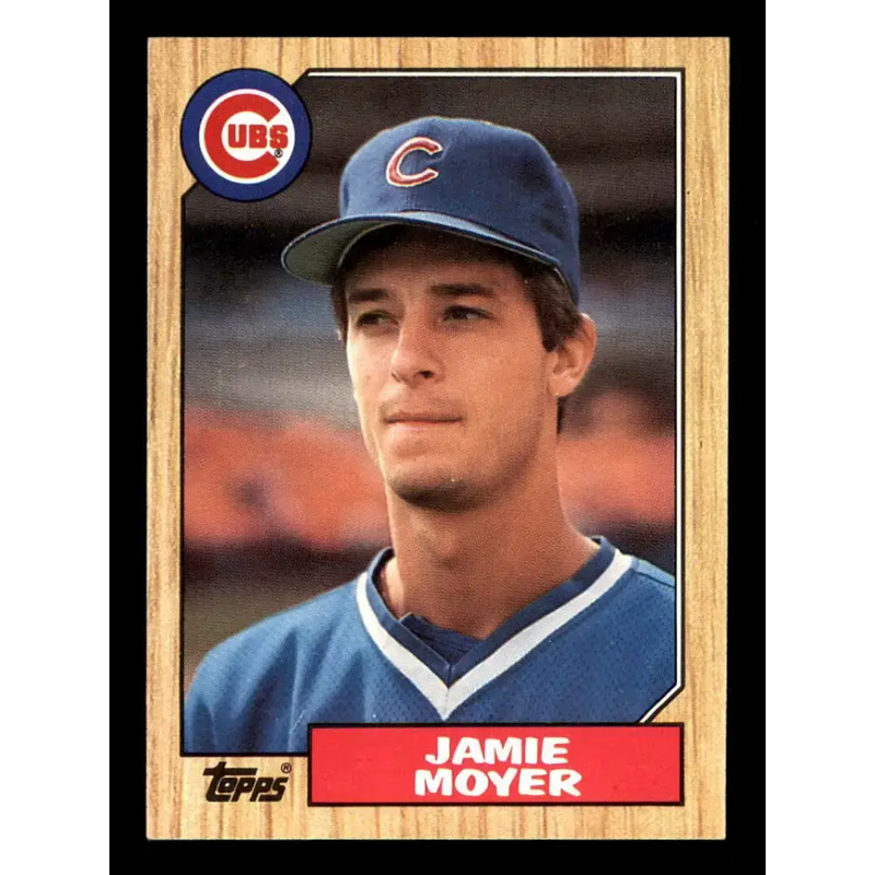 1987 Topps #227 Jamie Moyer EX Excellent RC Rookie Chicago Cubs Baseball Card - Baseball Card Single