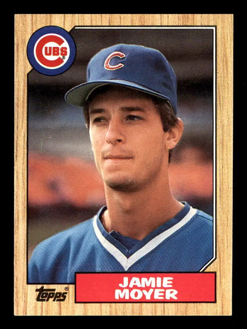 1987 Topps #227 Jamie Moyer EX Excellent RC Rookie Chicago Cubs Baseball Card - Baseball Card Single