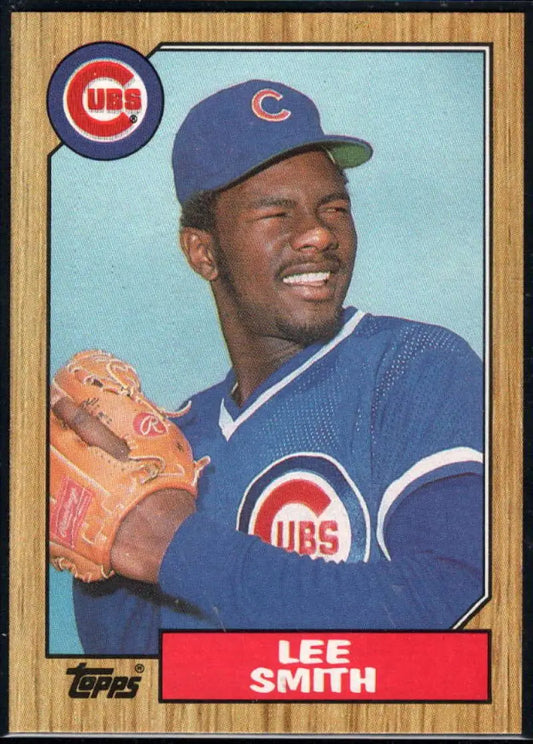 1987 Topps #23 Lee Smith EX Excellent Chicago Cubs Baseball Card - Baseball Card Single