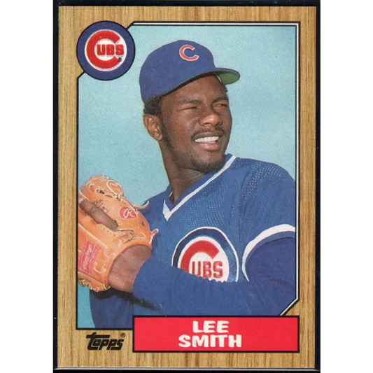 1987 Topps #23 Lee Smith EX Excellent Chicago Cubs Baseball Card