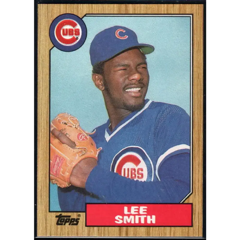 1987 Topps #23 Lee Smith EX Excellent Chicago Cubs Baseball Card - Baseball Card Single