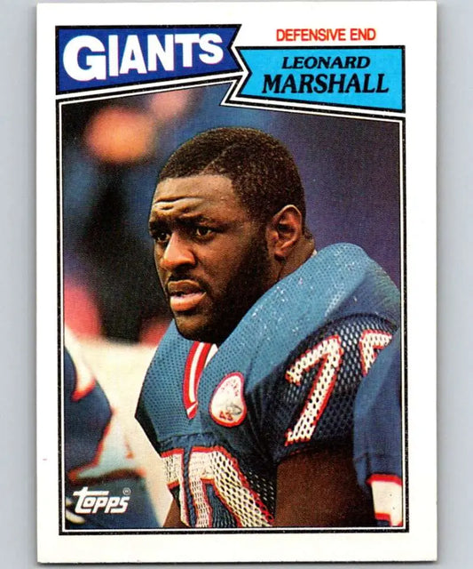 1987 Topps #23 Leonard Marshall EX Excellent New York Giants Football Card - Football Card Single
