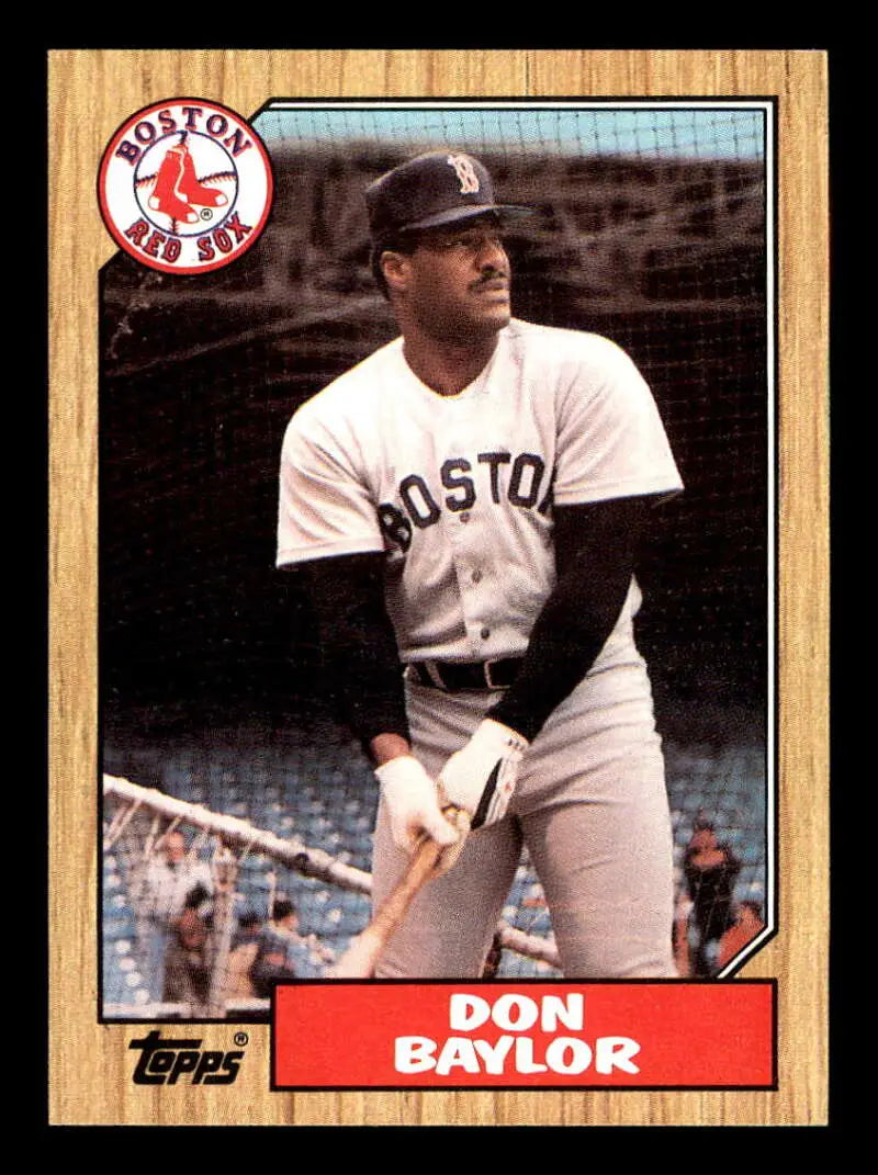 1987 Topps #230 Don Baylor EX Excellent Boston Red Sox Baseball Card - Baseball Card Single