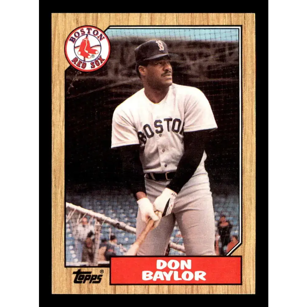 1987 Topps #230 Don Baylor EX Excellent Boston Red Sox Baseball Card - Baseball Card Single