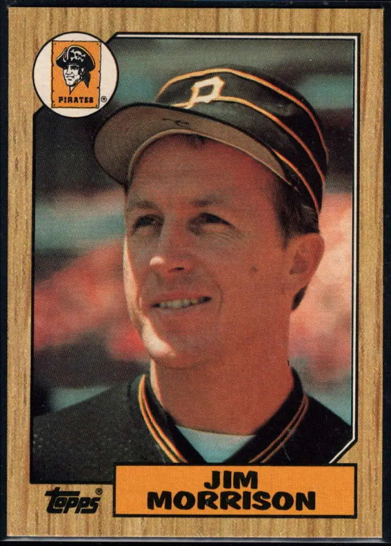 1987 Topps #237 Jim Morrison EX Excellent Pittsburgh Pirates Baseball Card - Baseball Card Single