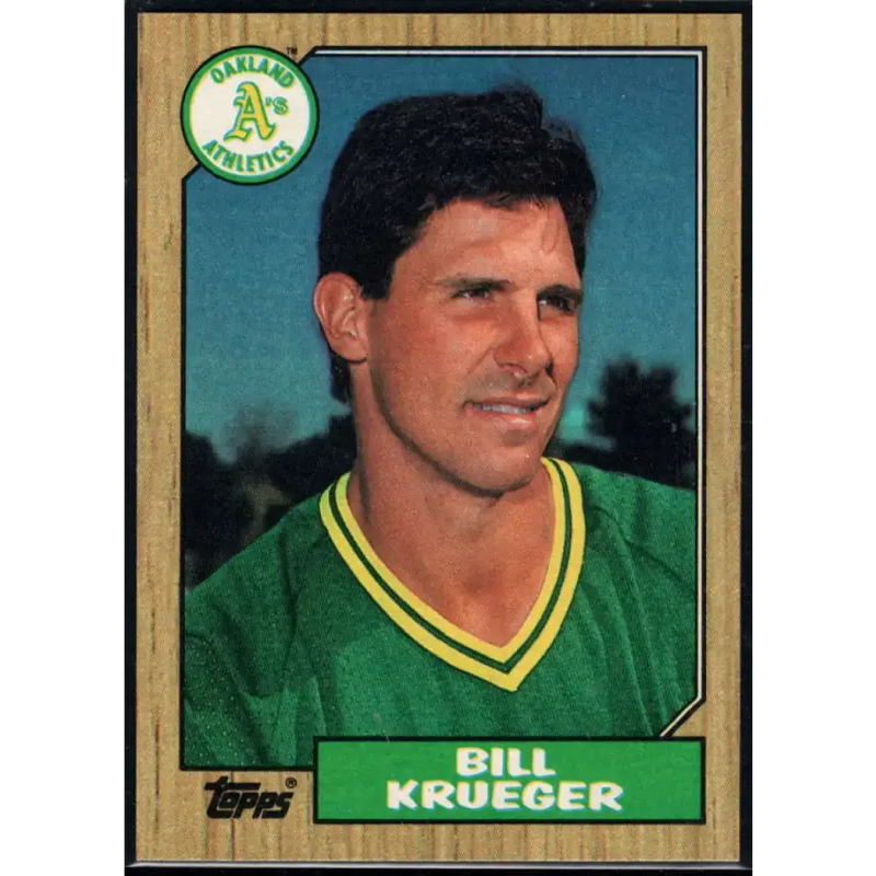 1987 Topps #238 Bill Krueger EX Excellent Oakland Athletics Baseball Card - Baseball Card Single