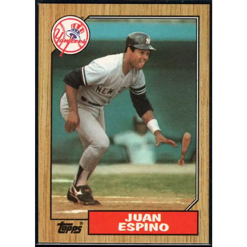1987 Topps #239 Juan Espino EX Excellent New York Yankees Baseball Card - Baseball Card Single