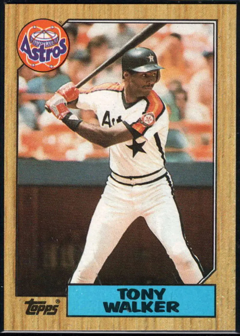1987 Topps #24 Tony Walker EX Excellent Houston Astros Baseball Card - Baseball Card Single