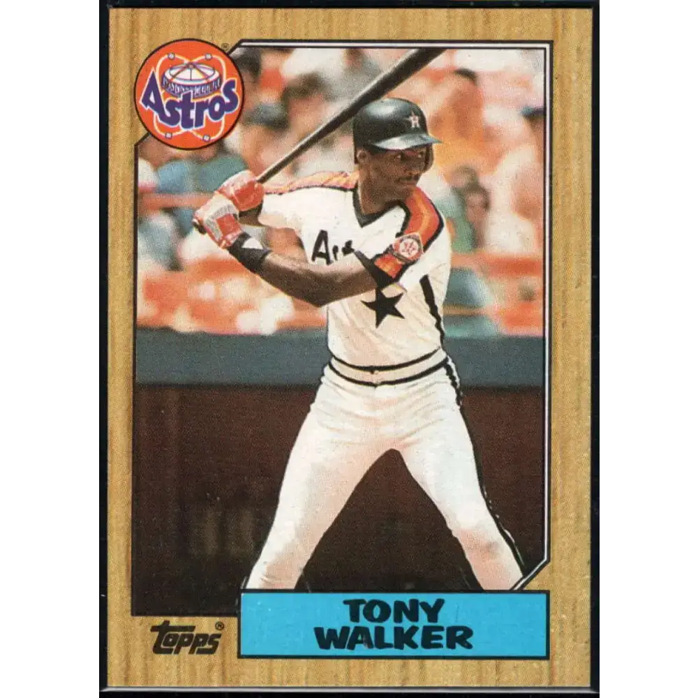 1987 Topps #24 Tony Walker EX Excellent Houston Astros Baseball Card - Baseball Card Single
