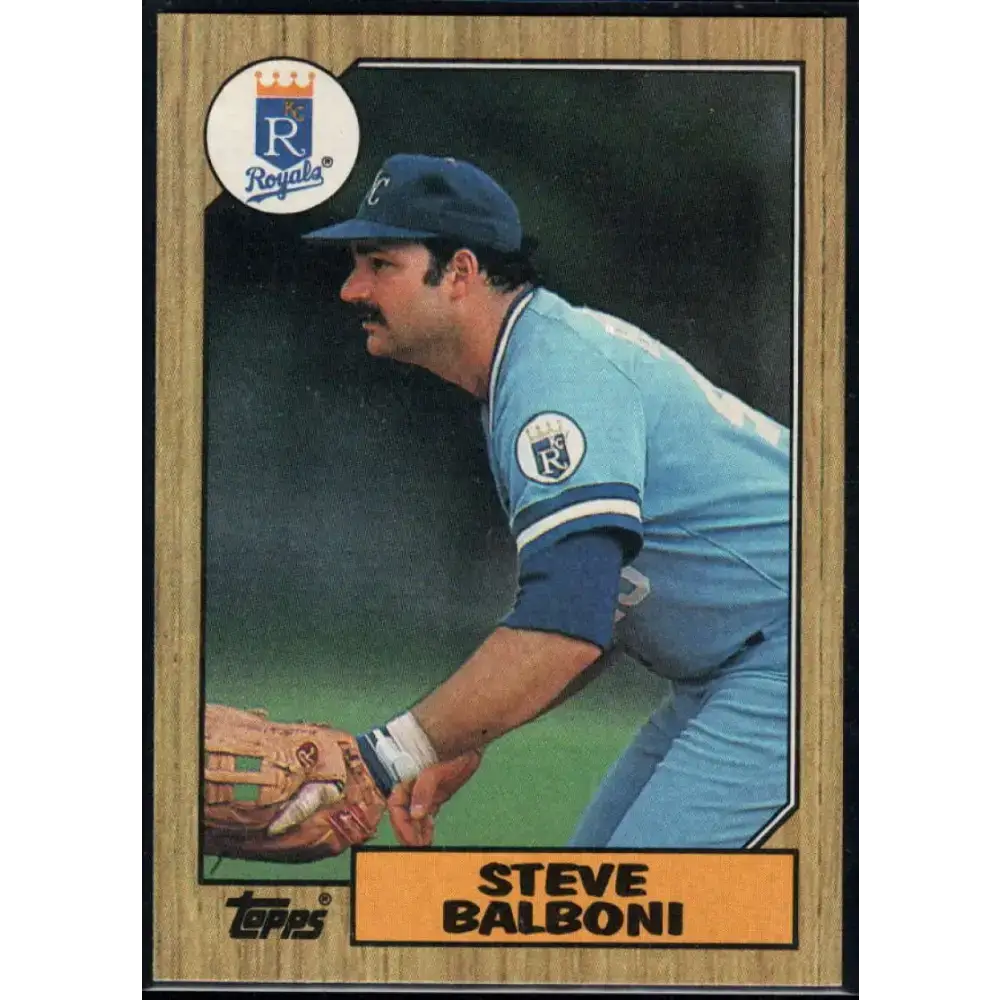 1987 Topps #240 Steve Balboni EX Excellent Kansas City Royals Baseball Card - Baseball Card Single