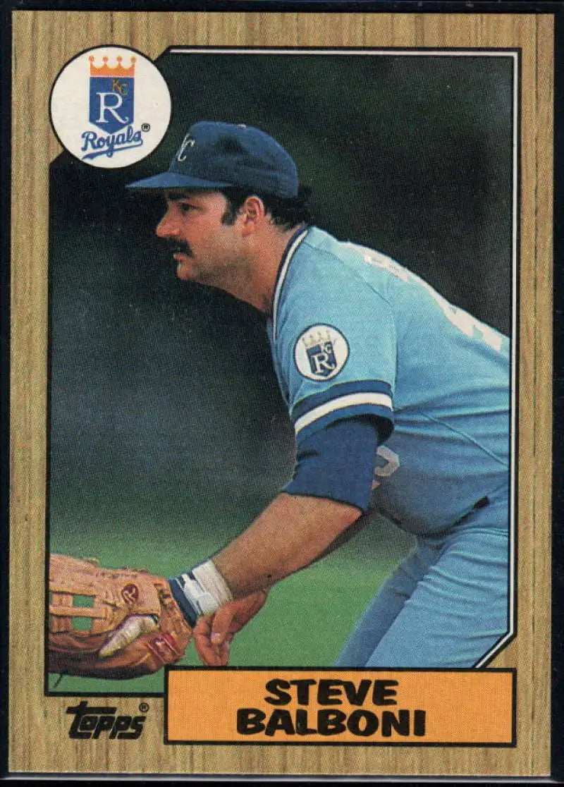 1987 Topps #240 Steve Balboni EX Excellent Kansas City Royals Baseball Card - Baseball Card Single