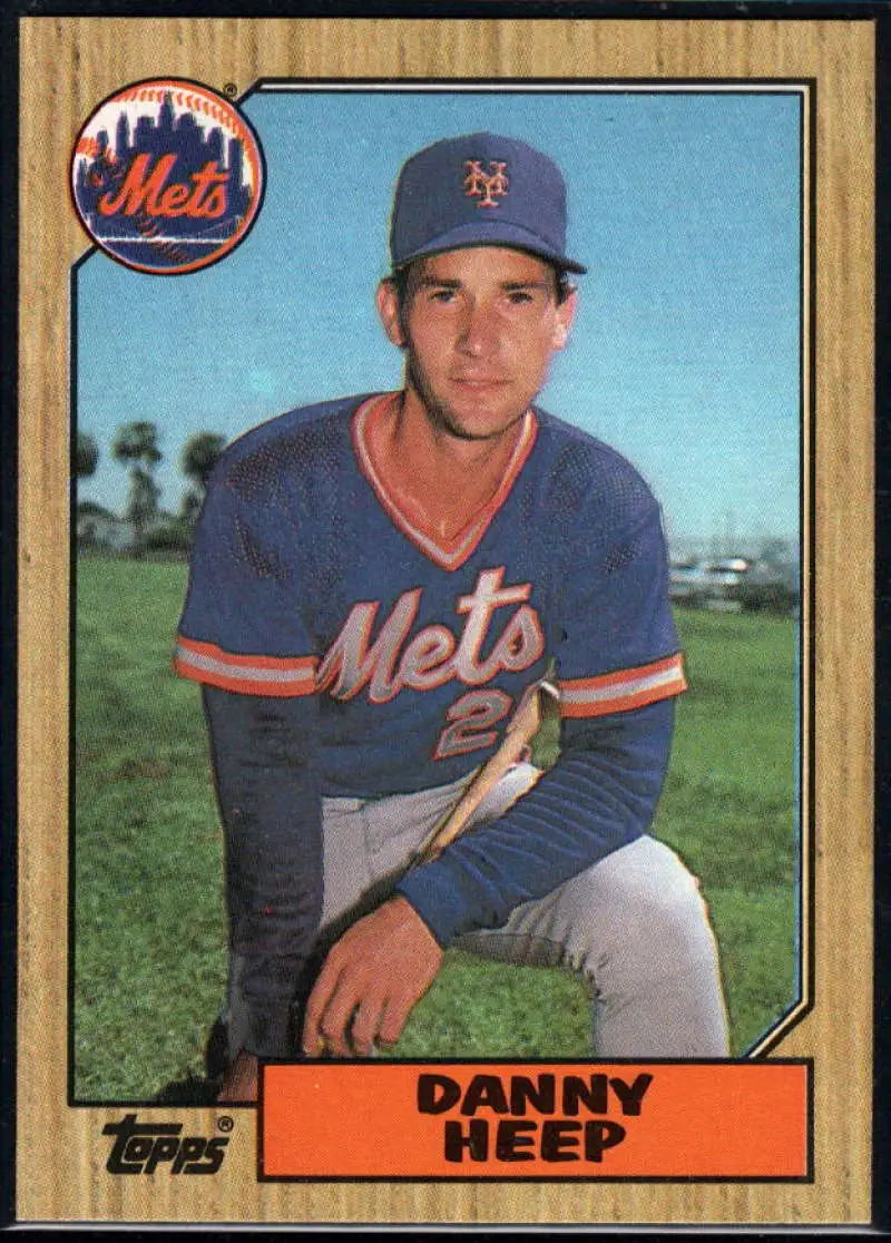 1987 Topps #241 Danny Heep EX Excellent New York Mets Baseball Card - Baseball Card Single