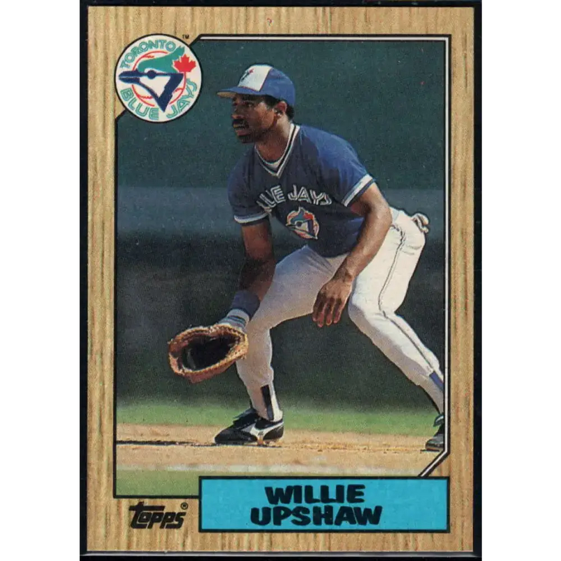 1987 Topps #245 Willie Upshaw EX Excellent Toronto Blue Jays Baseball Card - Baseball Card Single
