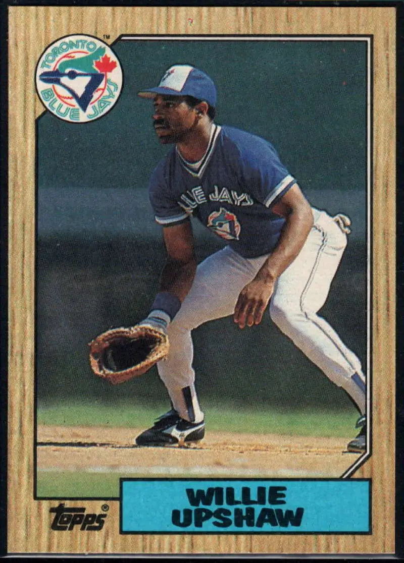 1987 Topps #245 Willie Upshaw EX Excellent Toronto Blue Jays Baseball Card - Baseball Card Single