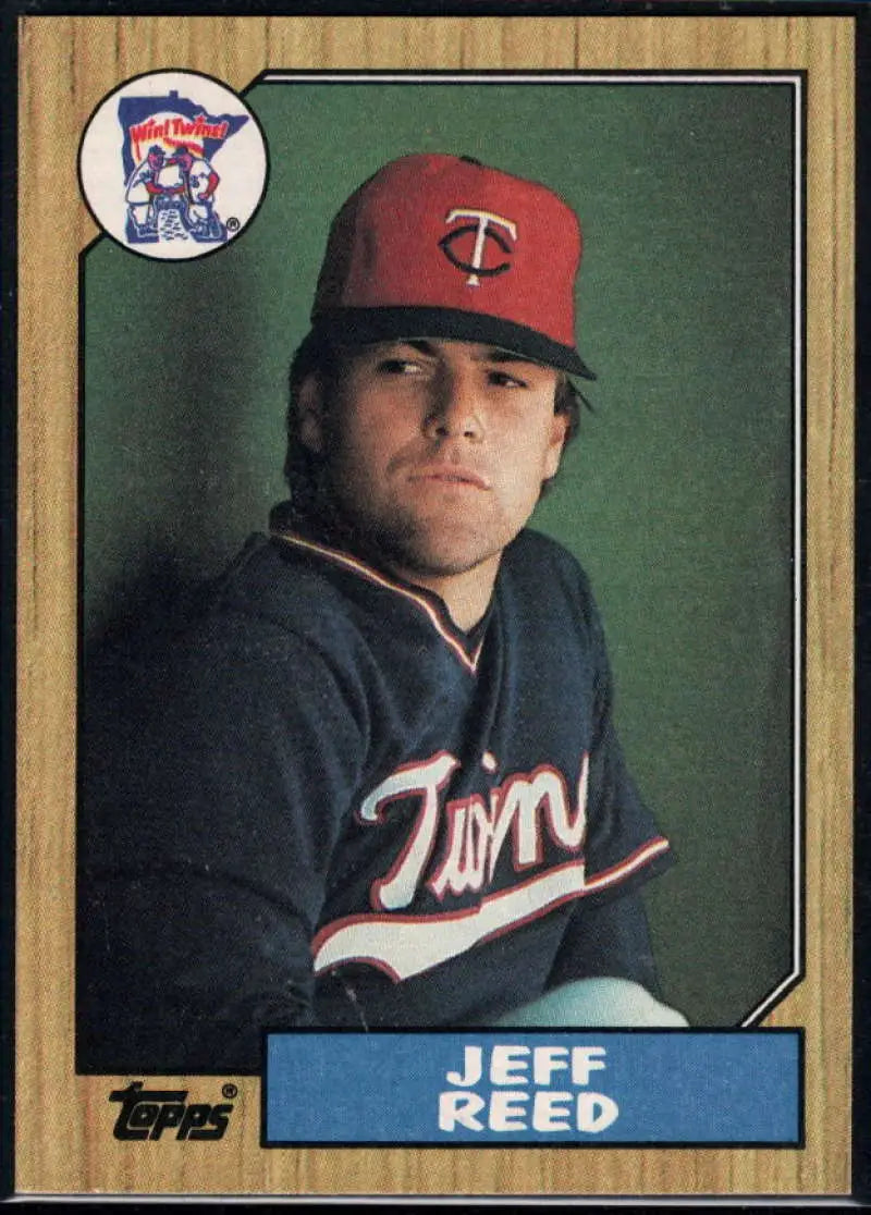 1987 Topps #247 Jeff Reed EX Excellent Minnesota Twins Baseball Card - Baseball Card Single