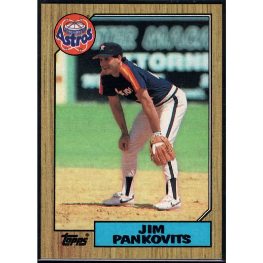1987 Topps #249 Jim Pankovits EX Excellent Houston Astros Baseball Card