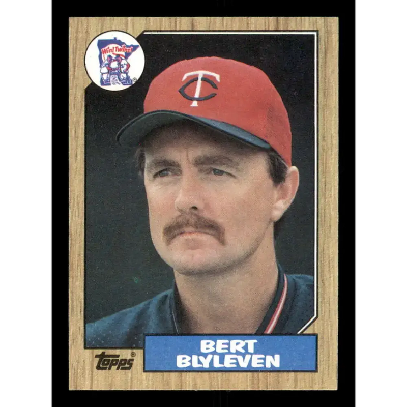 1987 Topps #25 Bert Blyleven EX Excellent Minnesota Twins Baseball Card - Baseball Card Single