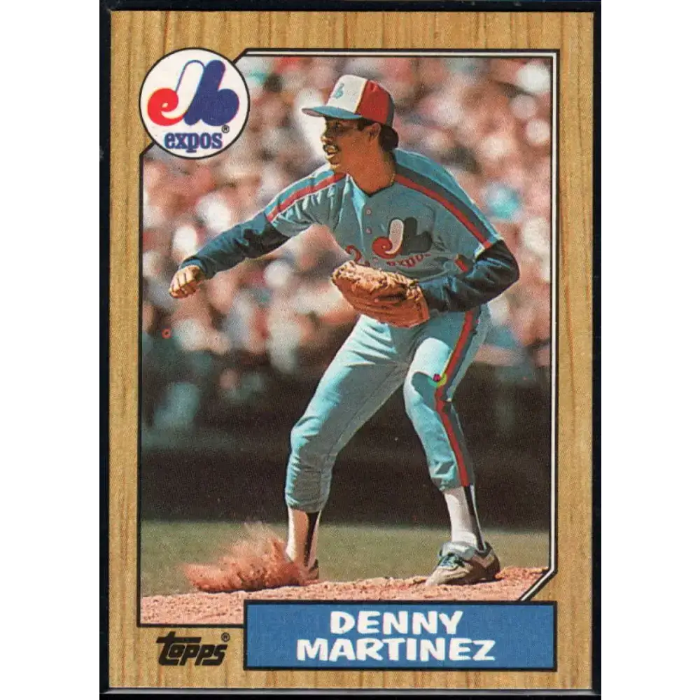 1987 Topps #252 Dennis Martinez EX Excellent Montreal Expos Baseball Card - Baseball Card Single
