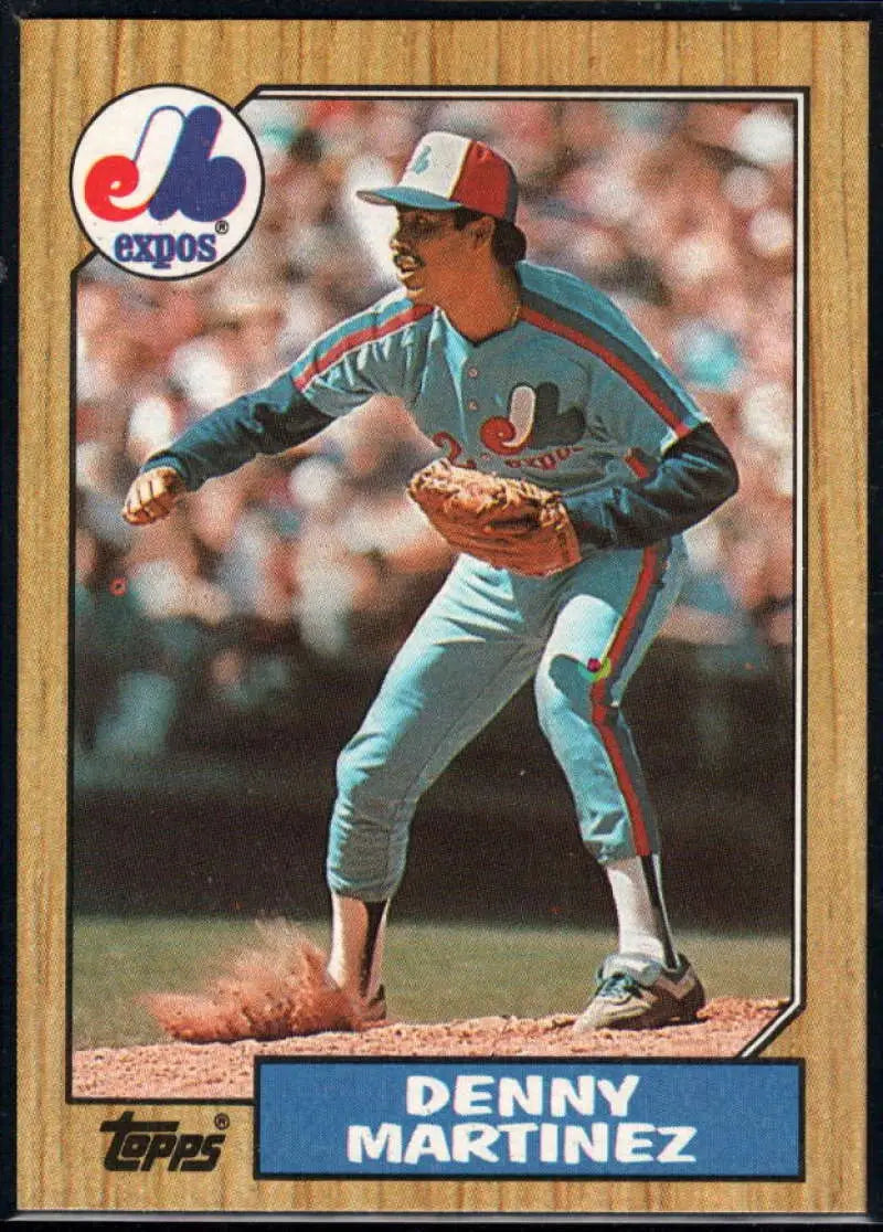 1987 Topps #252 Dennis Martinez EX Excellent Montreal Expos Baseball Card - Baseball Card Single