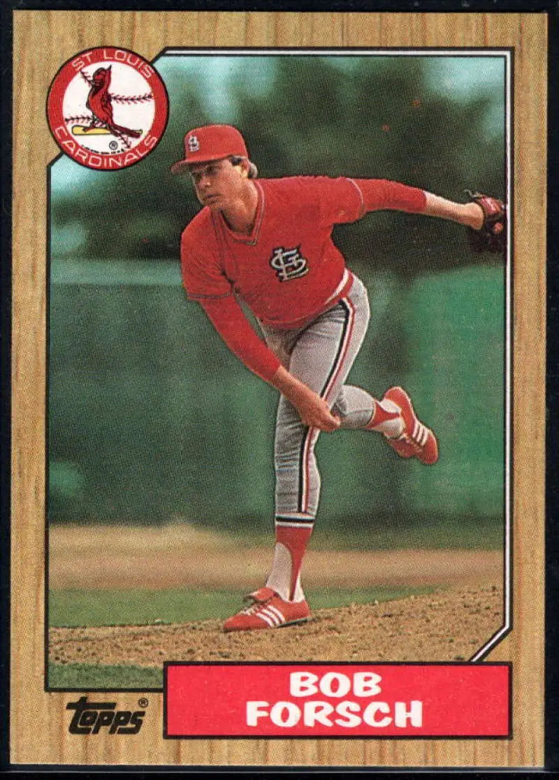 1987 Topps #257 Bob Forsch EX Excellent St. Louis Cardinals Baseball Card - Baseball Card Single