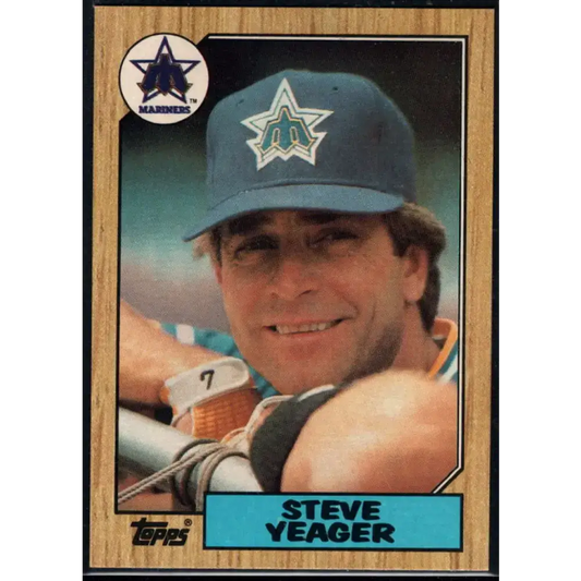 1987 Topps #258 Steve Yeager EX Excellent Seattle Mariners Baseball Card