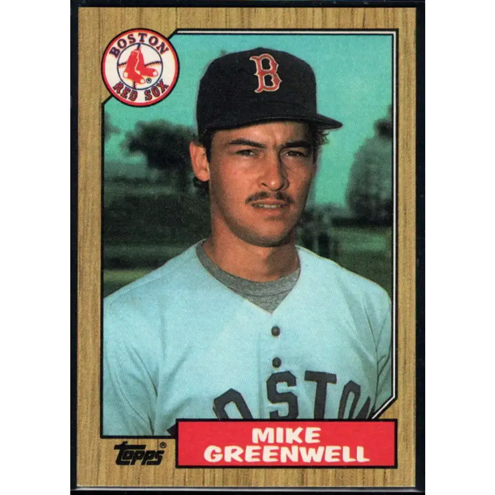 1987 Topps #259 Mike Greenwell EX Excellent RC Rookie Boston Red Sox Baseball Card - Baseball Card Single