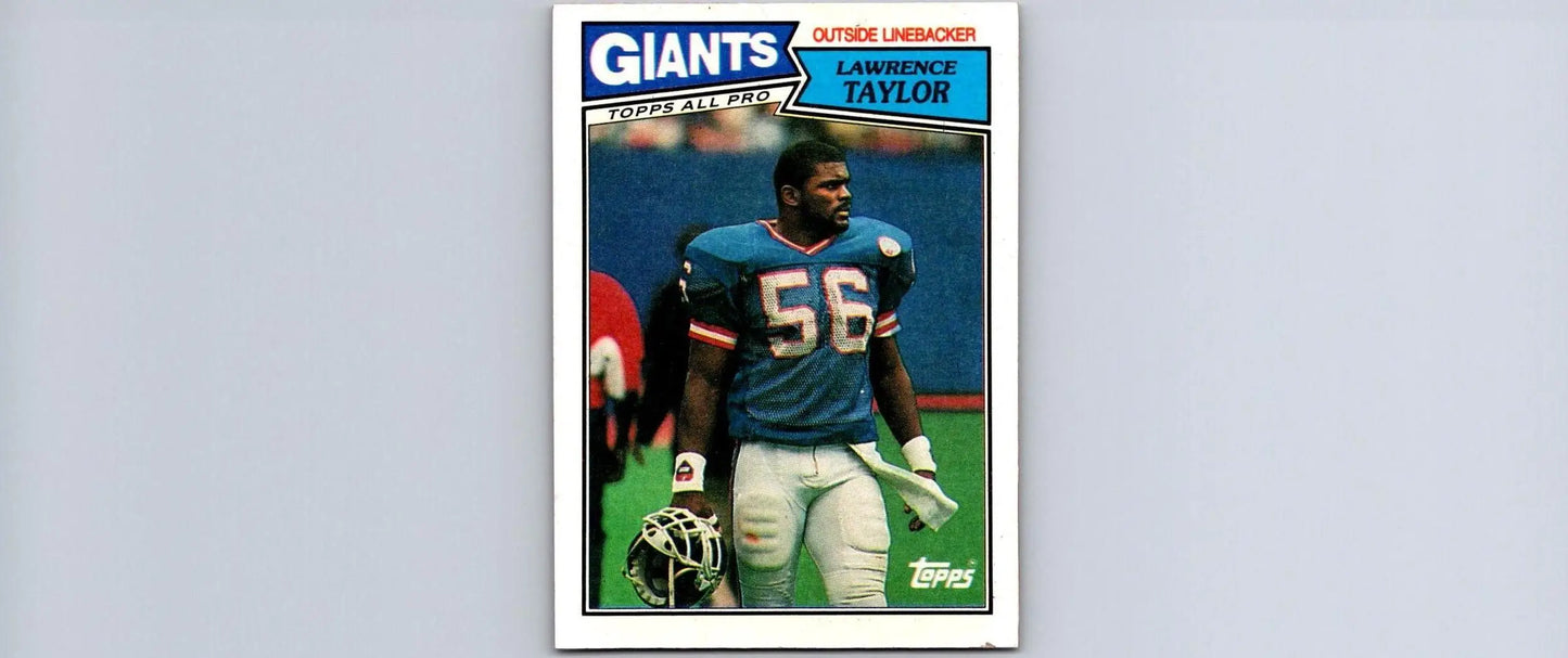 Lawrence Taylor 1987 Topps #26 trading card, a must-have for sports card collectors
