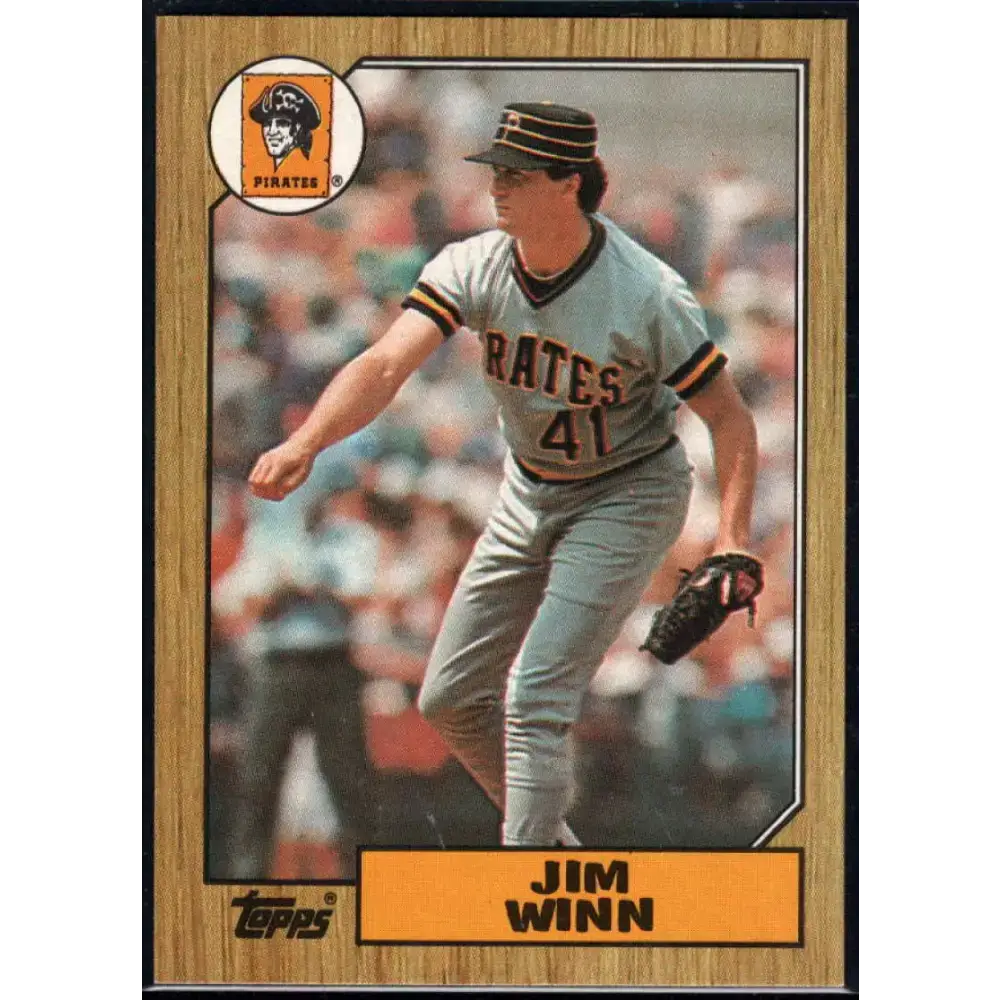 1987 Topps #262 Jim Winn EX Excellent Pittsburgh Pirates Baseball Card - Baseball Card Single