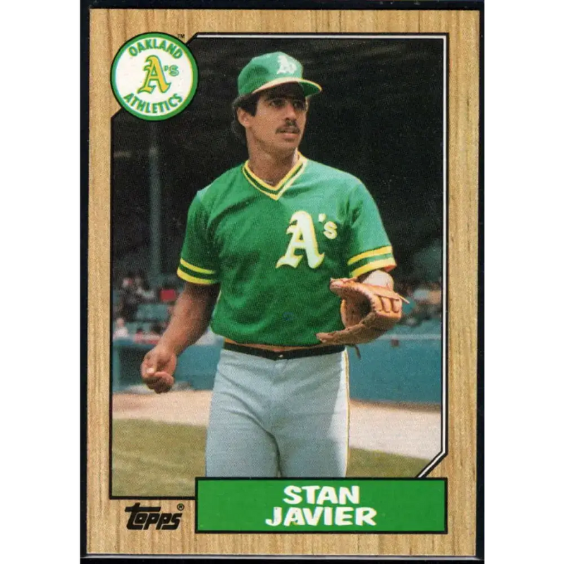 1987 Topps #263 Stan Javier EX Excellent Oakland Athletics Baseball Card - Baseball Card Single