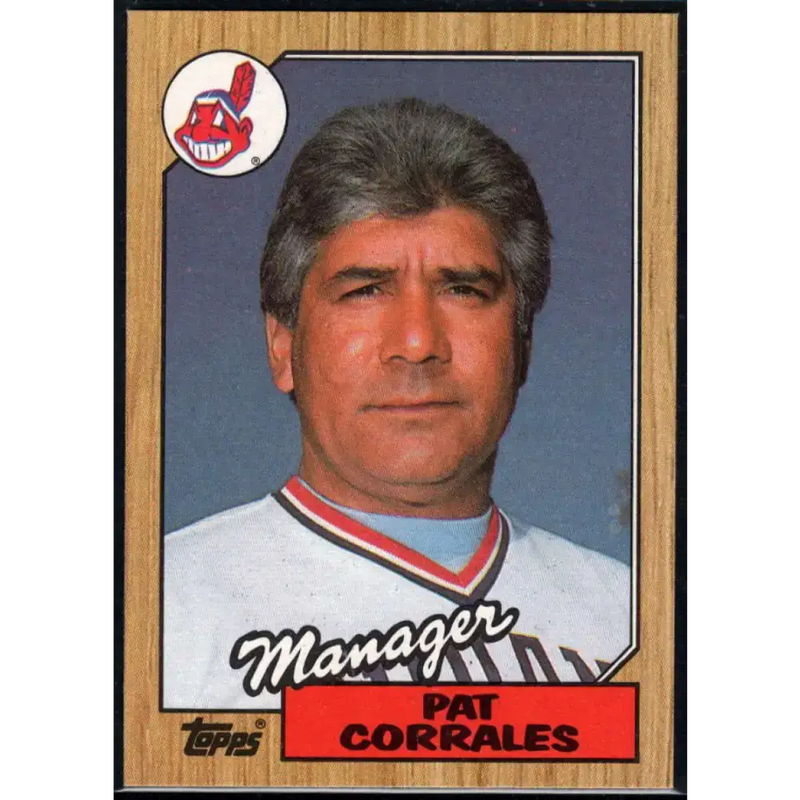 1987 Topps #268 Pat Corrales EX Excellent Cleveland Indians Baseball Card - Baseball Card Single