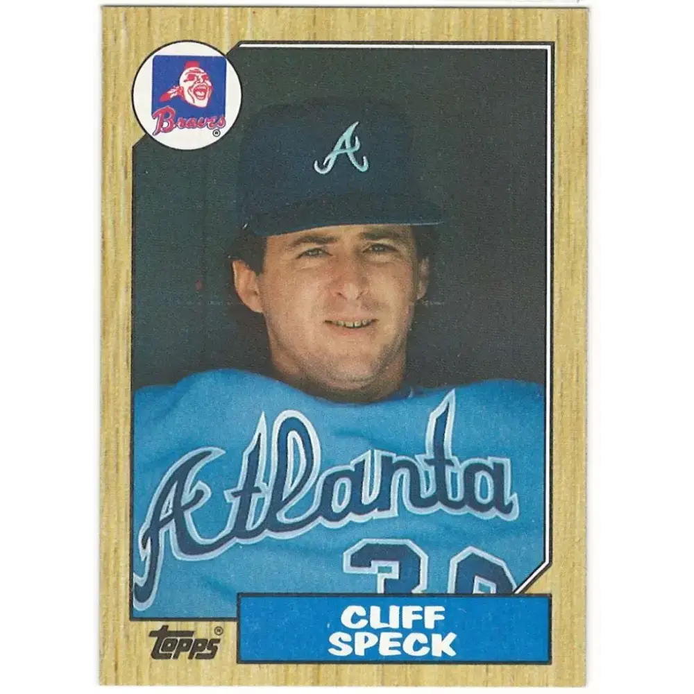 1987 Topps #269 Cliff Speck EX Excellent Atlanta Braves Baseball Card - Baseball Card Single