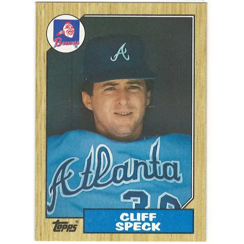 1987 Topps #269 Cliff Speck EX Excellent Atlanta Braves Baseball Card - Baseball Card Single
