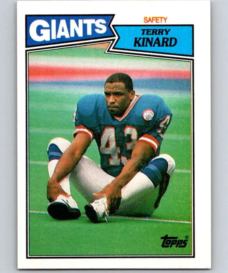 1987 Topps #27 Terry Kinard EX Excellent RC Rookie New York Giants Football Card - Football Card Single