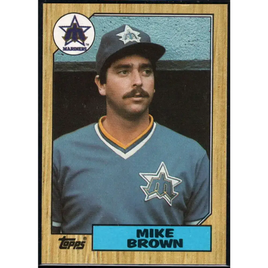 1987 Topps #271 Mike Brown EX Excellent Seattle Mariners Baseball Card
