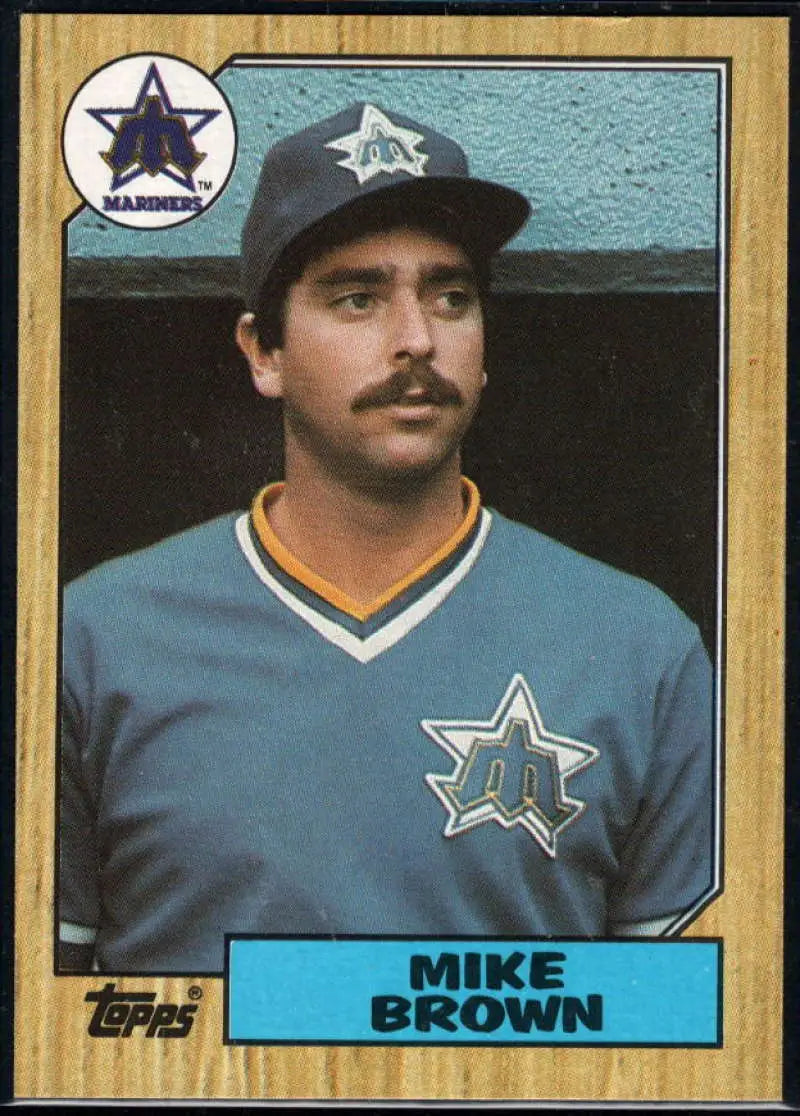 1987 Topps #271 Mike Brown EX Excellent Seattle Mariners Baseball Card - Baseball Card Single