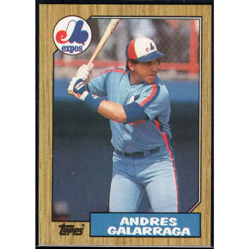 1987 Topps #272 Andres Galarraga EX Excellent Montreal Expos Baseball Card - Baseball Card Single