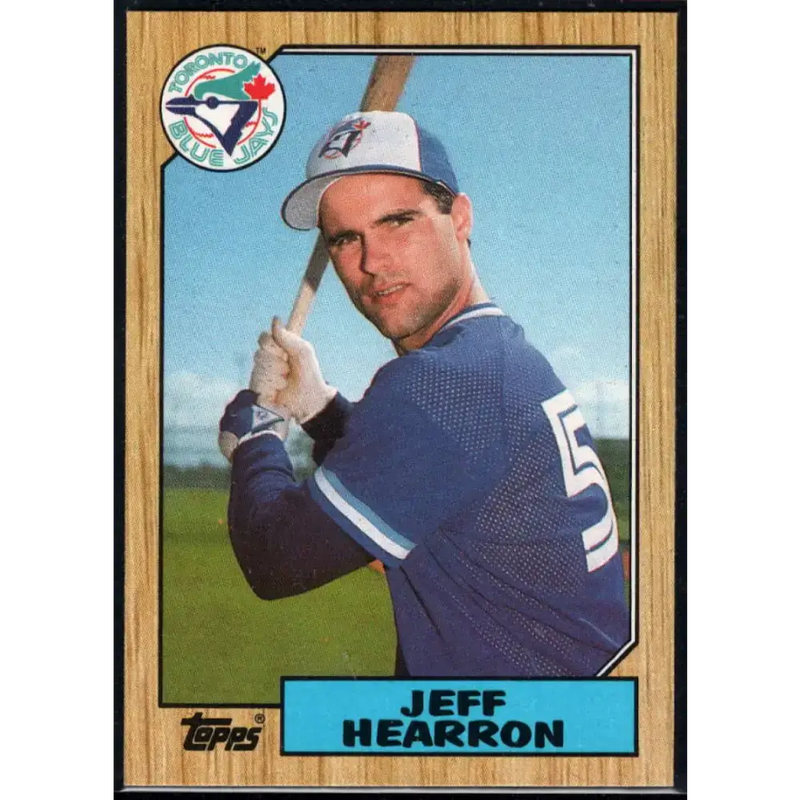 1987 Topps #274 Jeff Hearron / EX Excellent RC Rookie Toronto Blue Jays Baseball Card - Baseball Card Single